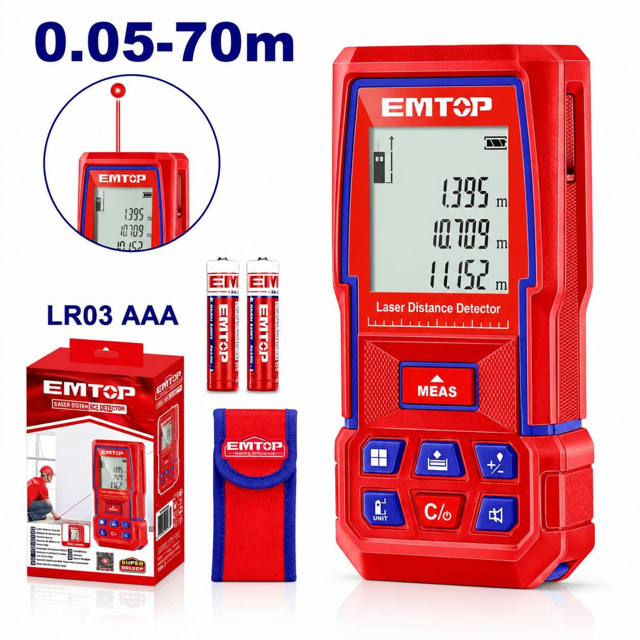 Télémètre laser 0.05-70M ELDD0701 - photo 1