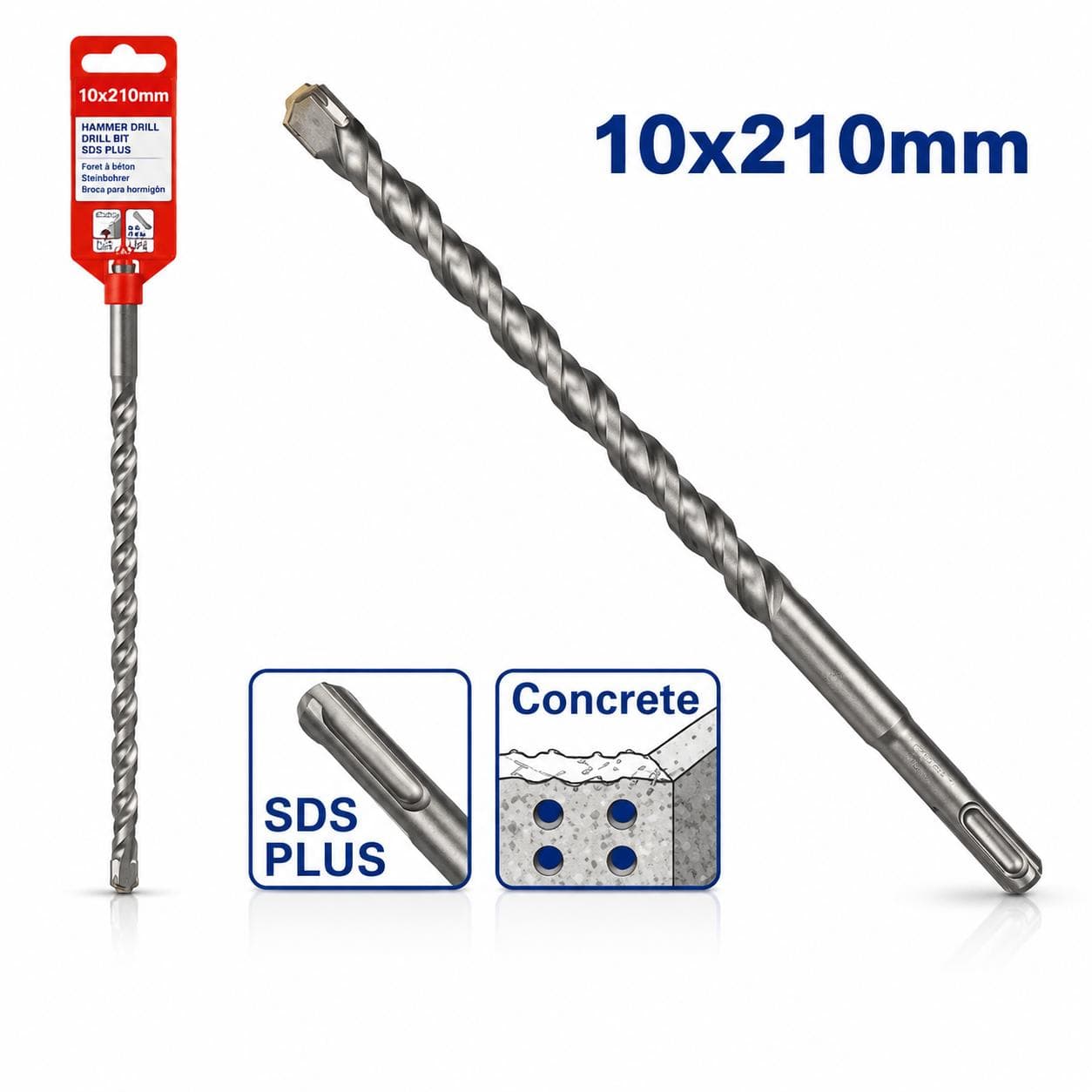 Meche pour béton SDS-PLUS Ø10X210mm EHDR11003 - photo 1