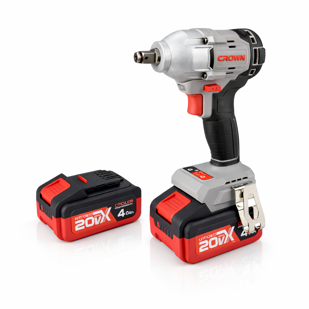 Boulonneuse sans fil clé a chocs 20V brushless avec 2 batteries 4.0ah 1/2″ 350 Nm CT22050HX - photo 1