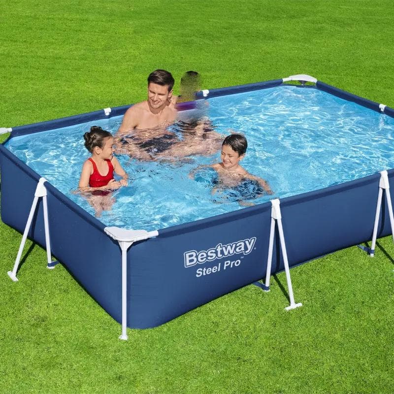 Piscine hors sol tubulaire rectangulaire Bestway Steel Pro 300 x 201 x 66 cm bleu 56411 - photo 2
