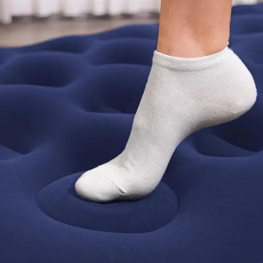 Matelas gonflable 1 personne avec pompe à pied intégrée 67224 - photo 4