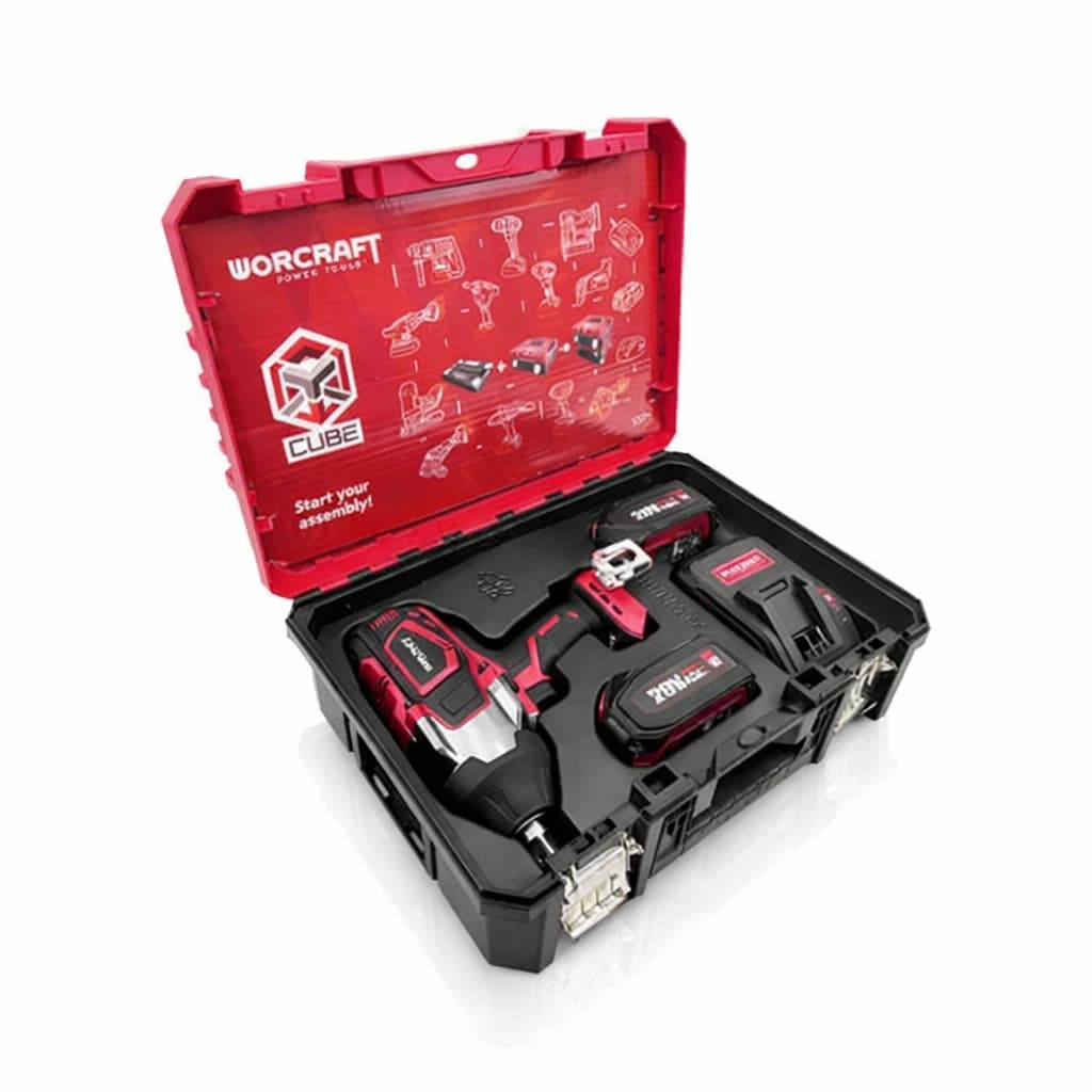 Boulonneuse clé à chocs sans fil 20V Li-Ion 2 Batteries 4.0Ah Brushless (Avec valise) 3/4" DR 1800Nm XCUBE007 / CIW-S20LiB-1800 - photo 2