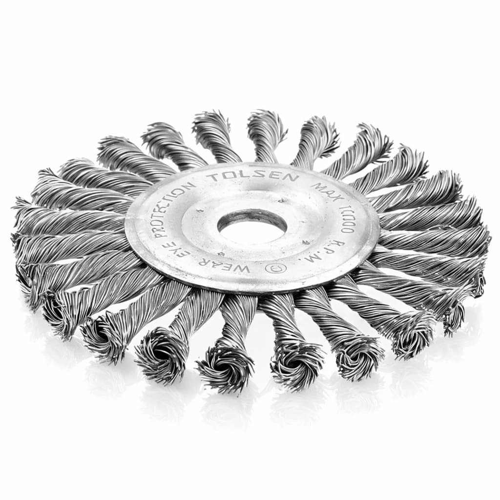 Brosse métallique plaque circulaire torsadée - photo 1