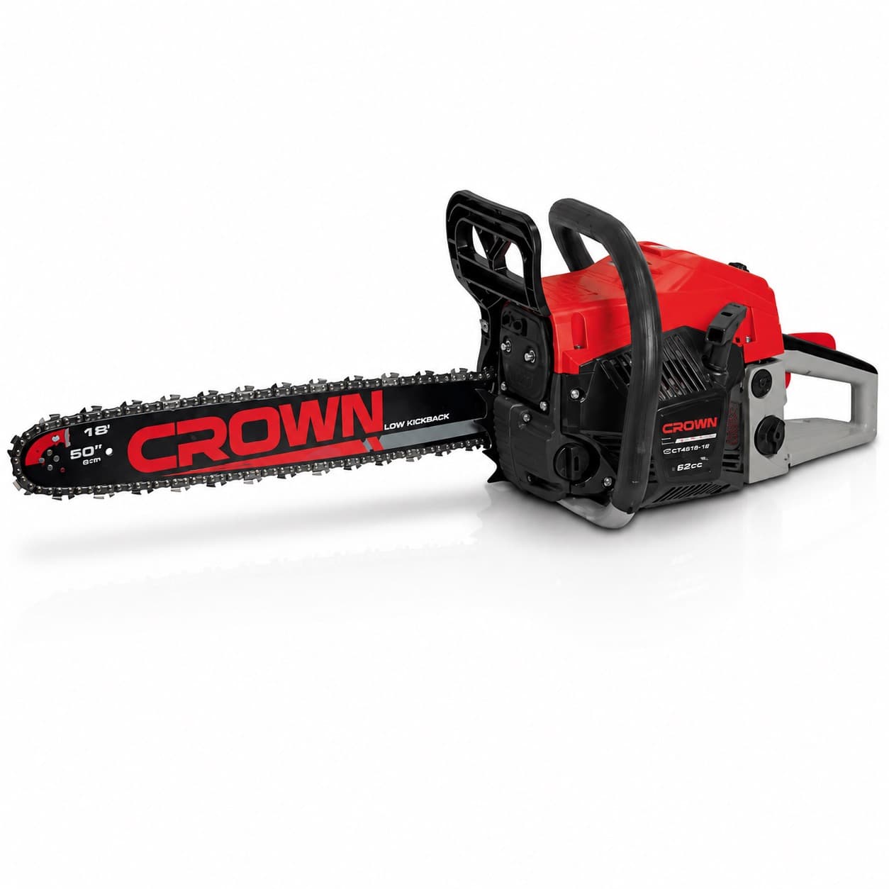 Scie a chaine tronçonneuse a bois essence 18" 45cc 1800w CT20101-18 - photo 1
