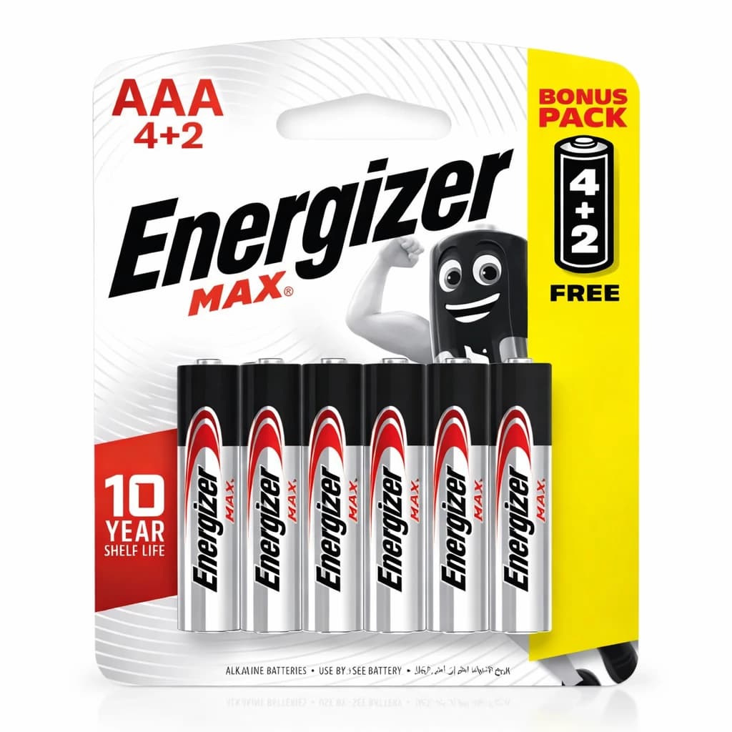 Piles AAA (4+2)pack E92 BP6 MAX - photo 1