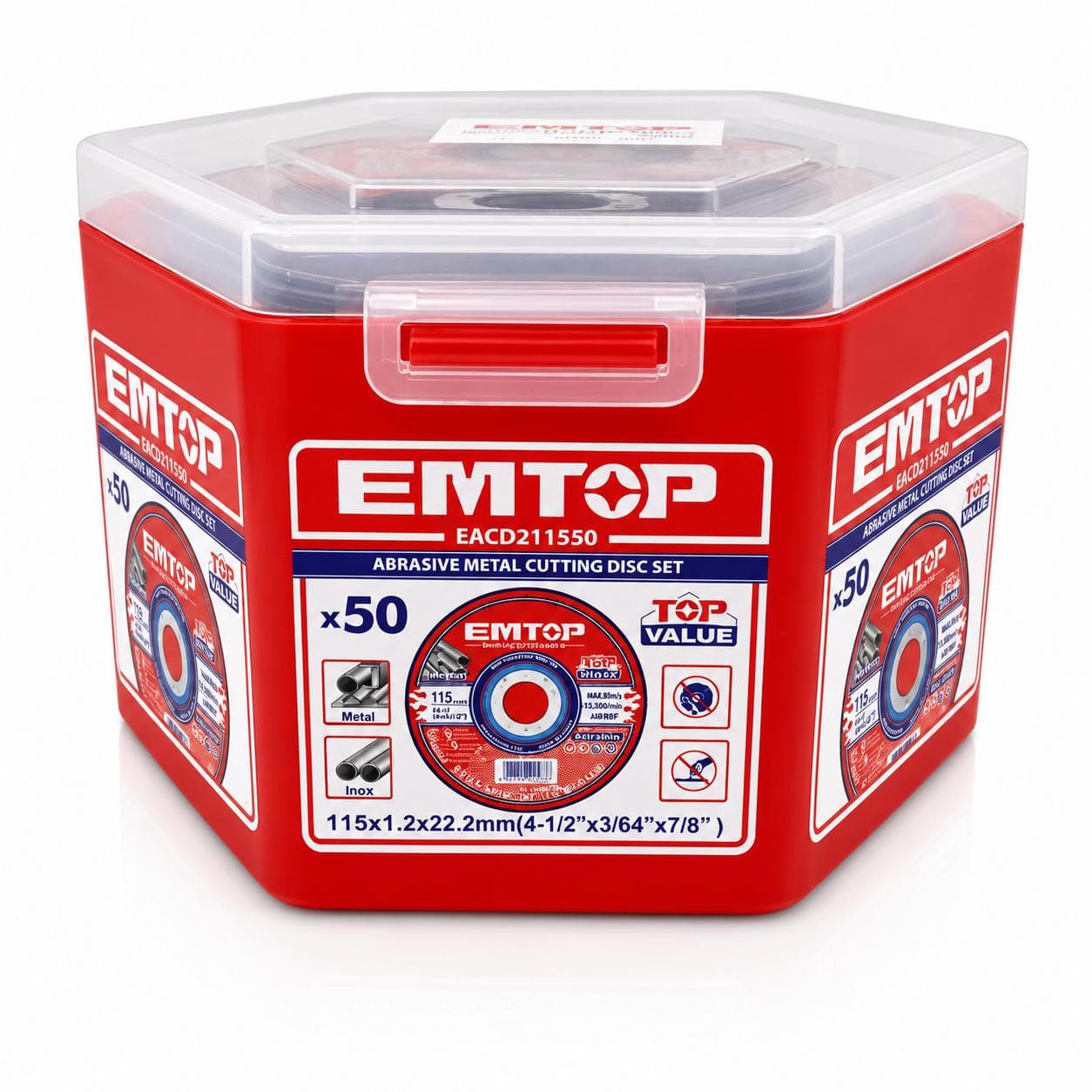 Disque metal/inox 115*1.2MM 50PCS EMTOP - photo 1