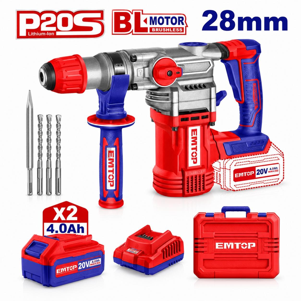Marteau piqueur 20v 26mm ELRH262085 - photo 1