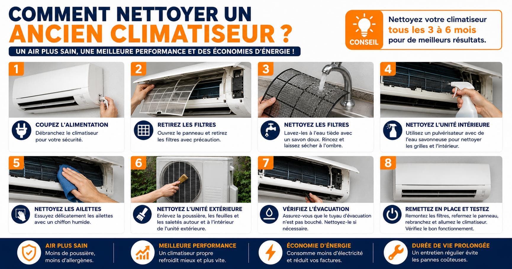 ❄️ Comment nettoyer ton climatiseur ?