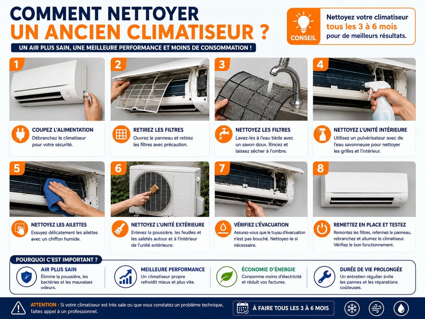 ❄️ Comment nettoyer ton climatiseur ?