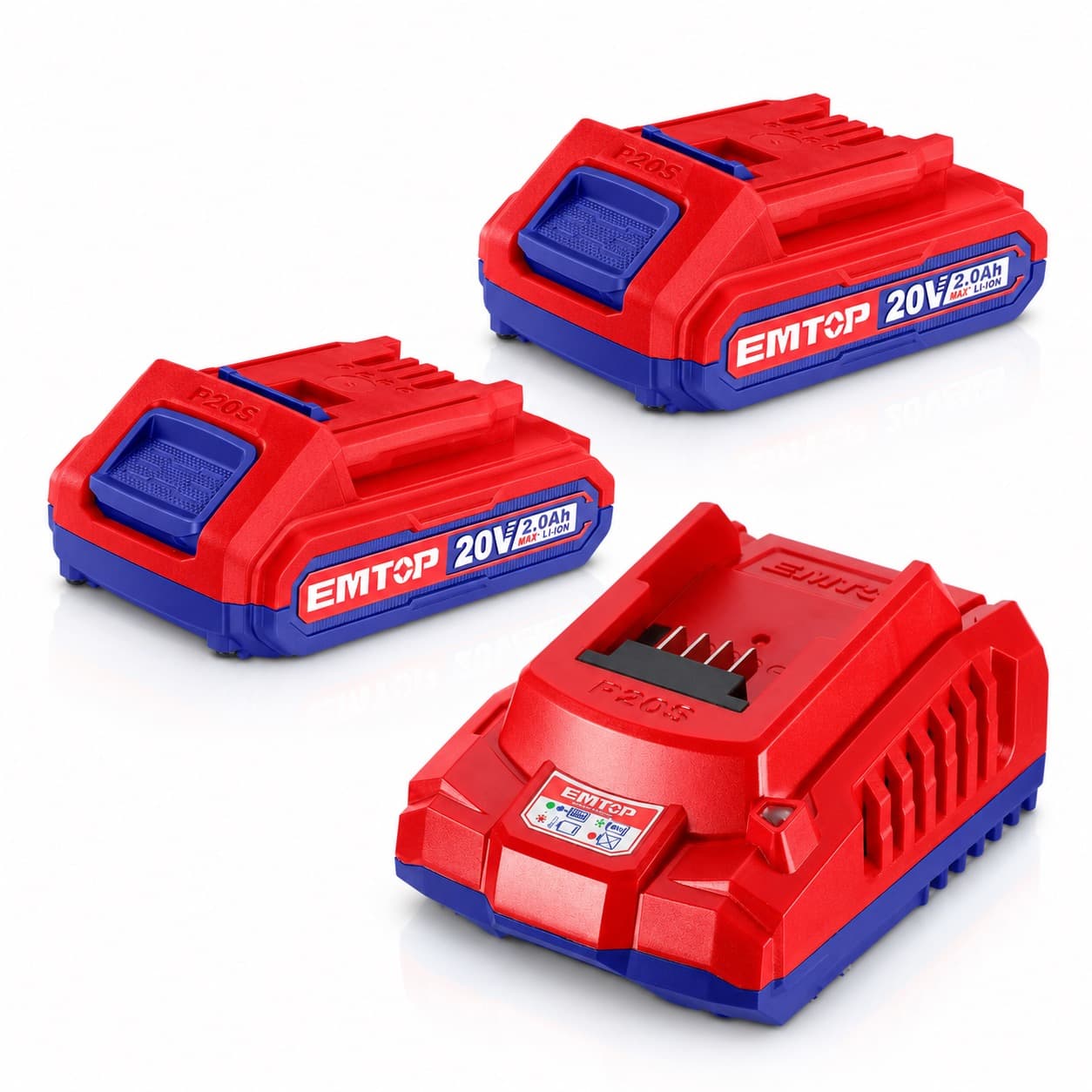 Kit P20S de 2 batteries20V 2.0ah et un chargeur ELBCPK2212 - photo 1