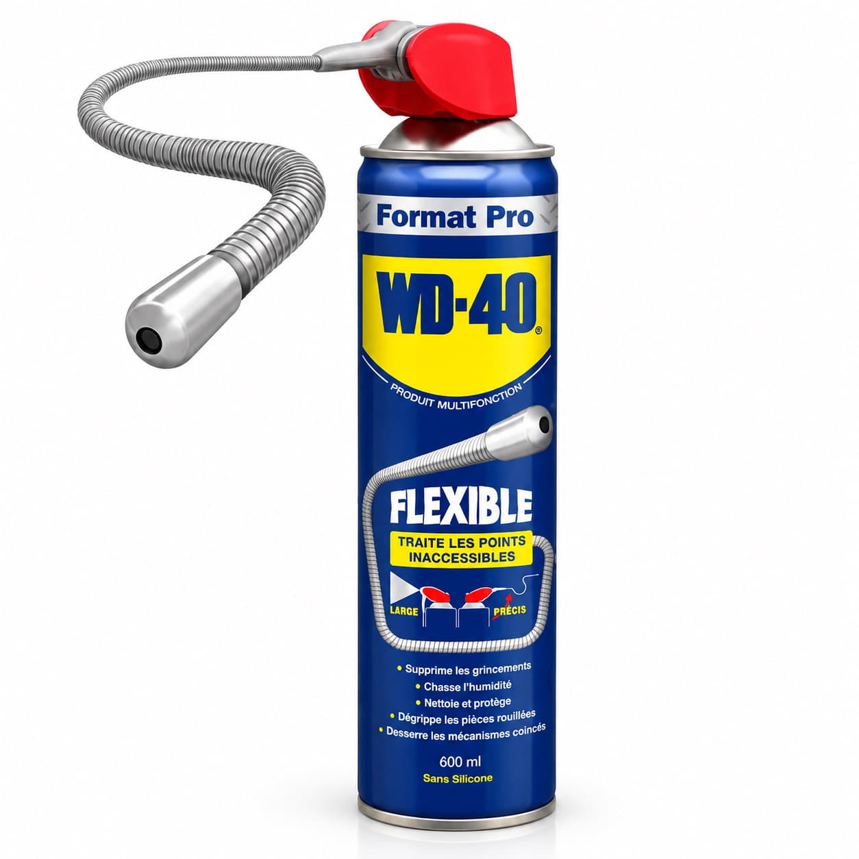 Dégrippant multifonctions WD-40 600ml avec flexible - photo 1